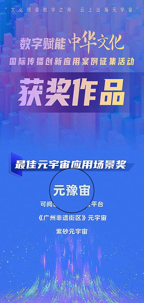 文化乘數字之舟，云上出海元宇宙——元豫宙榮獲最佳元宇宙應用場景獎
